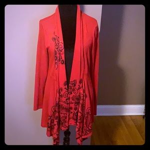 ❤️Red Open front sweater